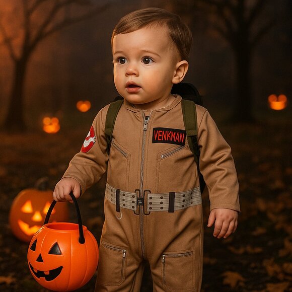 Ghostbusters Venkman Toddler Costume 12-24M Halloween 2025 Trick or Treat - Picture 1 of 15